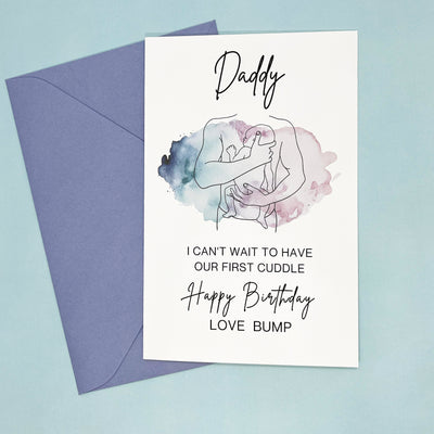 Dad to Be Birthday Card from the Bump The Paper Angel