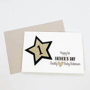 Personalised Happy 1st Fathers Day Card Handmade The Paper Angel
