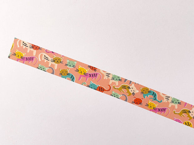 Cheeky Cats washi tape Fabric Drawer