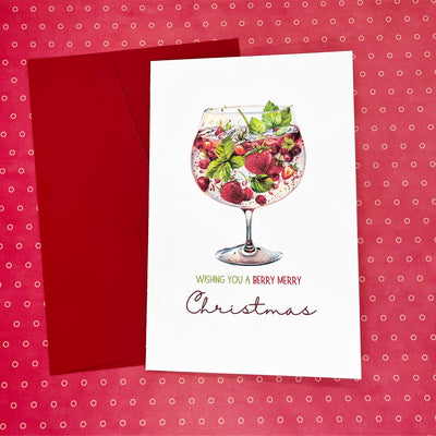 We Wish You A Berry Merry Christmas Card The Paper Angel