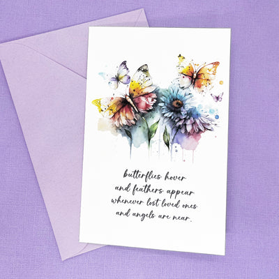 Butterfly Quote Condolence Card The Paper Angel