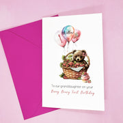 Berry First Birthday Card Personalised for Granddaughter The Paper Angel