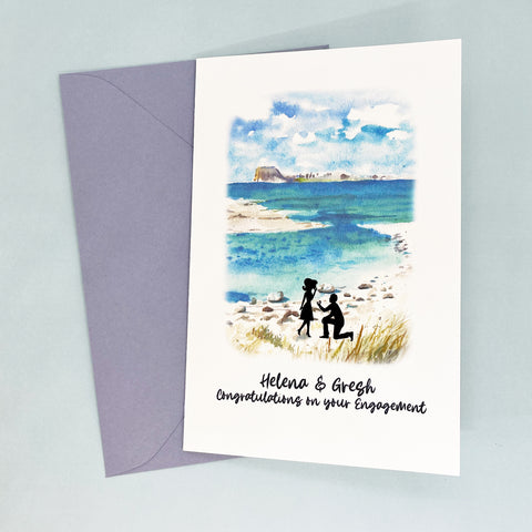 Engagement Congratulations Card Personalised The Paper Angel