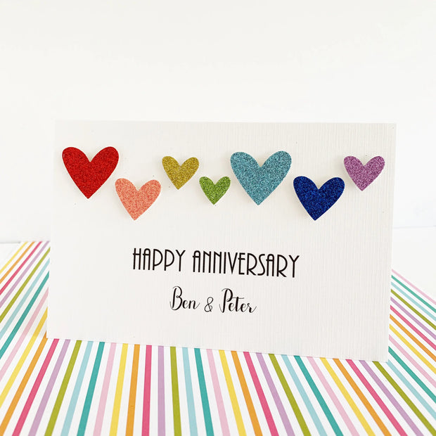 Anniversary Card for Gay Couple The Paper Angel