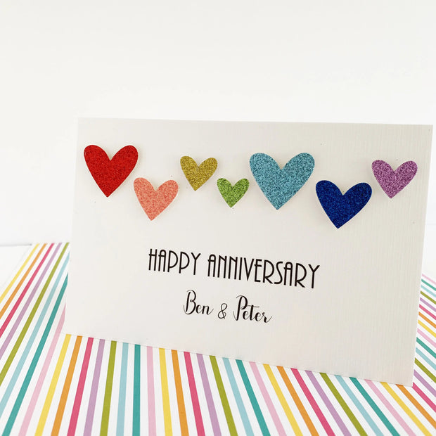 Anniversary Card for Gay Couple The Paper Angel