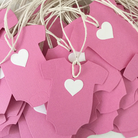 Baby Girl Shower Favor Tags 10 Pack The Paper Angel