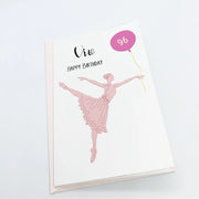 Ballerina Birthday Card Personalised The Paper Angel
