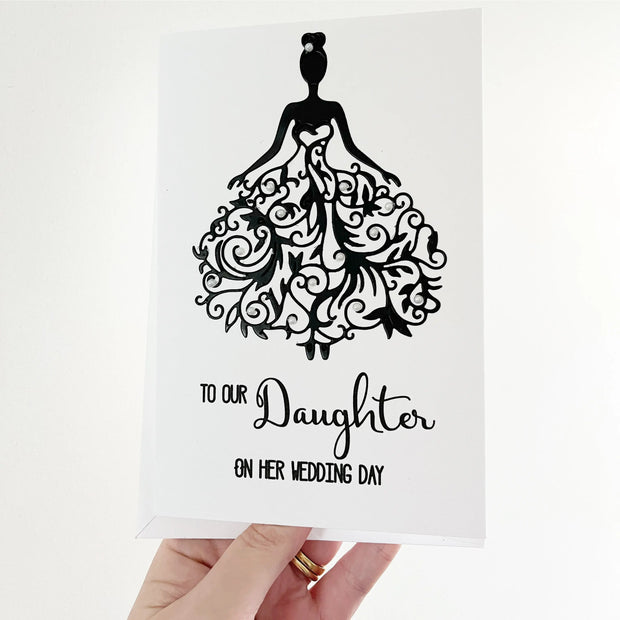 Daughter Wedding Day Card The Paper Angel