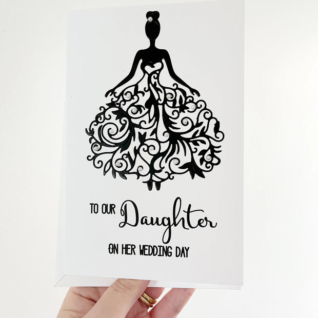 Daughter Wedding Day Card The Paper Angel