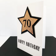 Handmade 70th Birthday Card for Him The Paper Angel