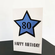Handmade 80th Birthday Card for Him The Paper Angel