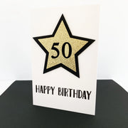 Happy 50th Birthday Card The Paper Angel