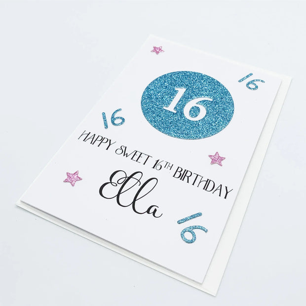 Personalised 16th Birthday Card for Her The Paper Angel
