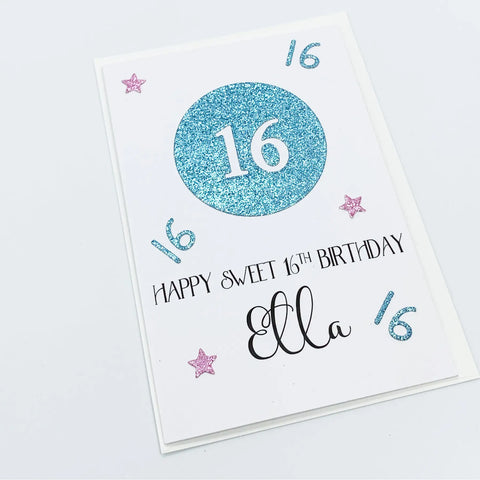 Personalised 16th Birthday Card for Her The Paper Angel