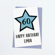 Personalised 60th Birthday Card The Paper Angel
