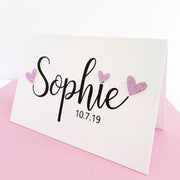 Personalised Baby Girl Card The Paper Angel