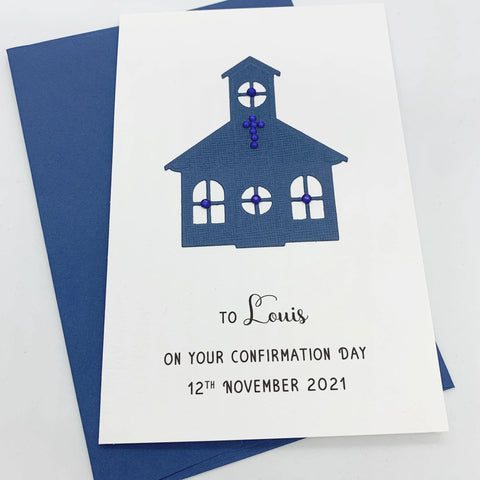 Personalised Boy Confirmation Day Card The Paper Angel