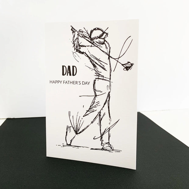 Golf Fathers Day Card Handmade The Paper Angel