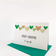 Personalised Merry Christmas To My Wife Card The Paper Angel