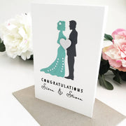 Personalised Wedding Congratulations Card The Paper Angel