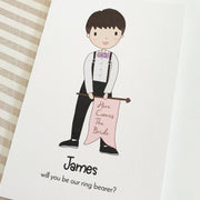 Here Comes The Bride Page Boy Card Handmade The Paper Angel