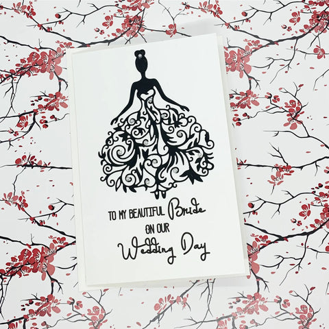 To My Bride On Our Wedding Day Card The Paper Angel