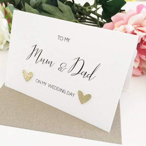 To My Mum and Dad On My Wedding Day The Paper Angel