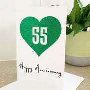 Handmade 55th Wedding Anniversary Card The Paper Angel