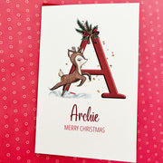Personalised Christmas Cards Monogrammed The Paper Angel