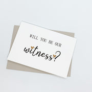wedding witness proposal card The Paper Angel