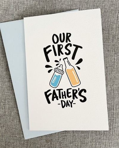 Our First Fathers Day Together Card The Paper Angel