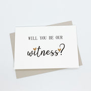 wedding witness proposal card The Paper Angel