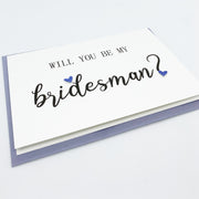 Male Bridesmaid Proposal Card The Paper Angel