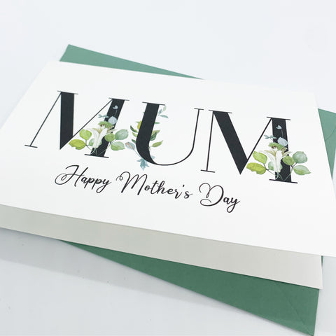 MUM Mother’s Day Card The Paper Angel