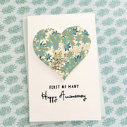 Handmade 1st Wedding Anniversary Card The Paper Angel 