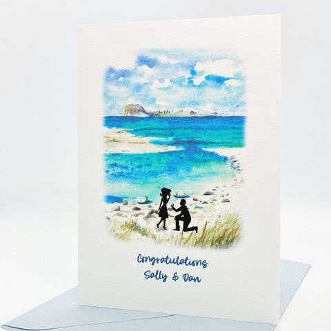 Engagement Congratulations Card Personalised The Paper Angel