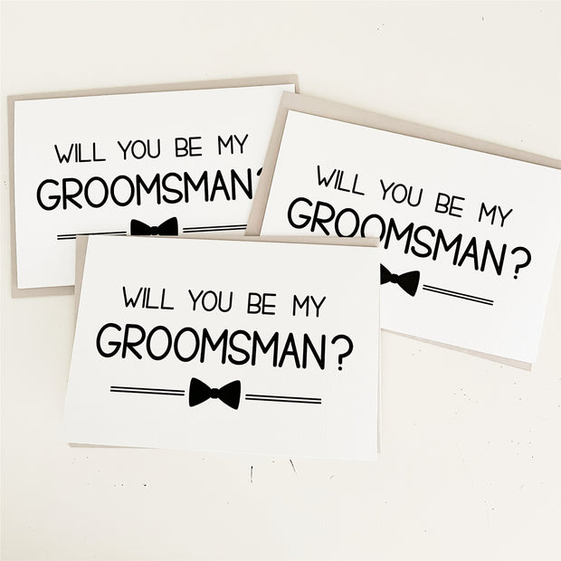 Will You Be My Groomsman Card The Paper Angel