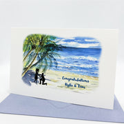 Beach Engagement Personalised Card The Paper Angel