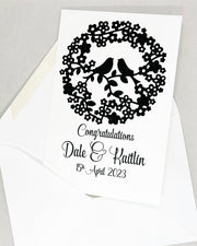 Personalised Wedding Congratulations Card The Paper Angel 