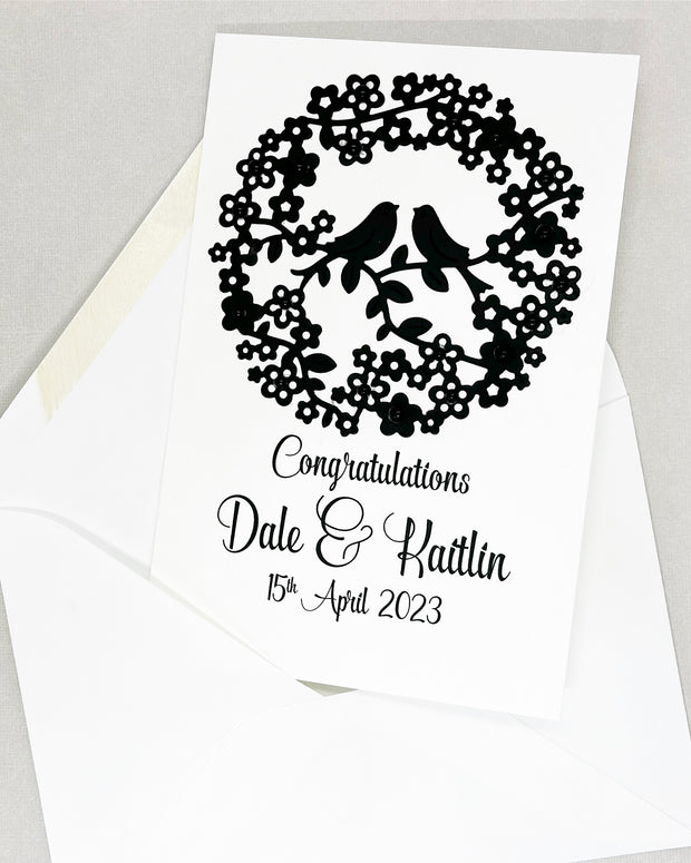 Personalised Wedding Congratulations Card The Paper Angel 