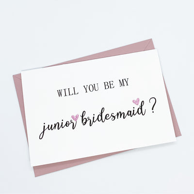 Junior Bridesmaid Proposal Card The Paper Angel