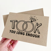 Handmade Funny Engagement Card The Paper Angel