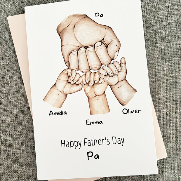 Fist Bump Fathers Day Grandfather Card The Paper Angel