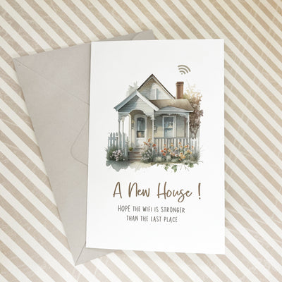 Funny New House Card The Paper Angel