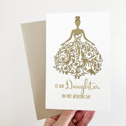 Wedding Card for Daughter The Paper Angel