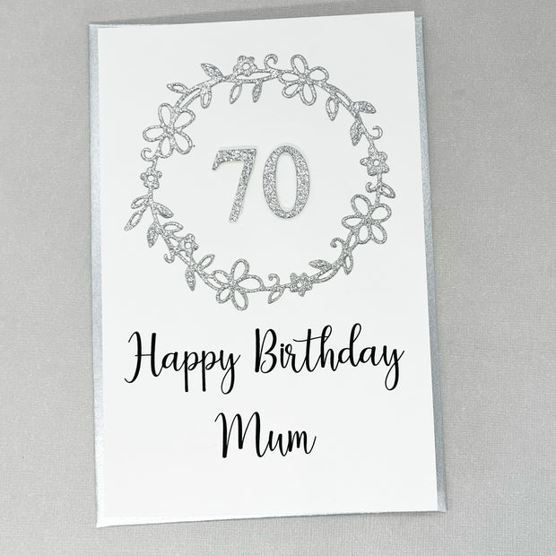 70th Birthday Card Female The Paper Angel