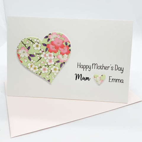 floral mothers day card personalised The Paper Angel