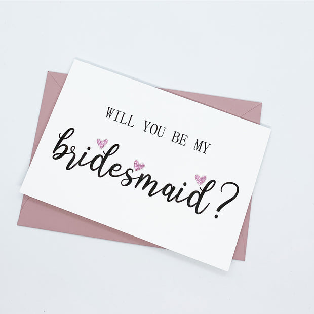 Will You Be My Bridesmaid Card The Paper Angel