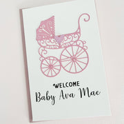 Personalised New Baby Girl Card The Paper Angel 