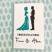 Personalised Wedding Card The Paper Angel 